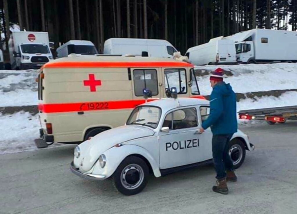 Hochzeitsauto weiß VW-Käfer Alexander Redl Franz Klammer